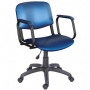 Кресло комплектуется металлическими подлокотниками с накладками в цвет изделия.